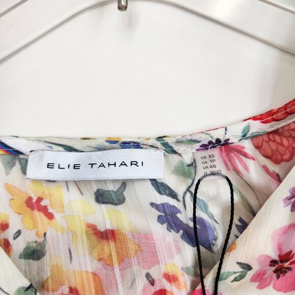 Elie Tahari Floral Top - Picture 12 of 13